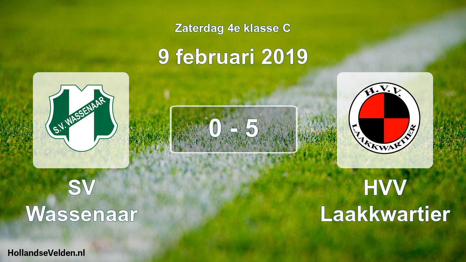 Total number of matches played: SV Wassenaar - HVV Laakkwartier 0 - 5 (9 February 2019)