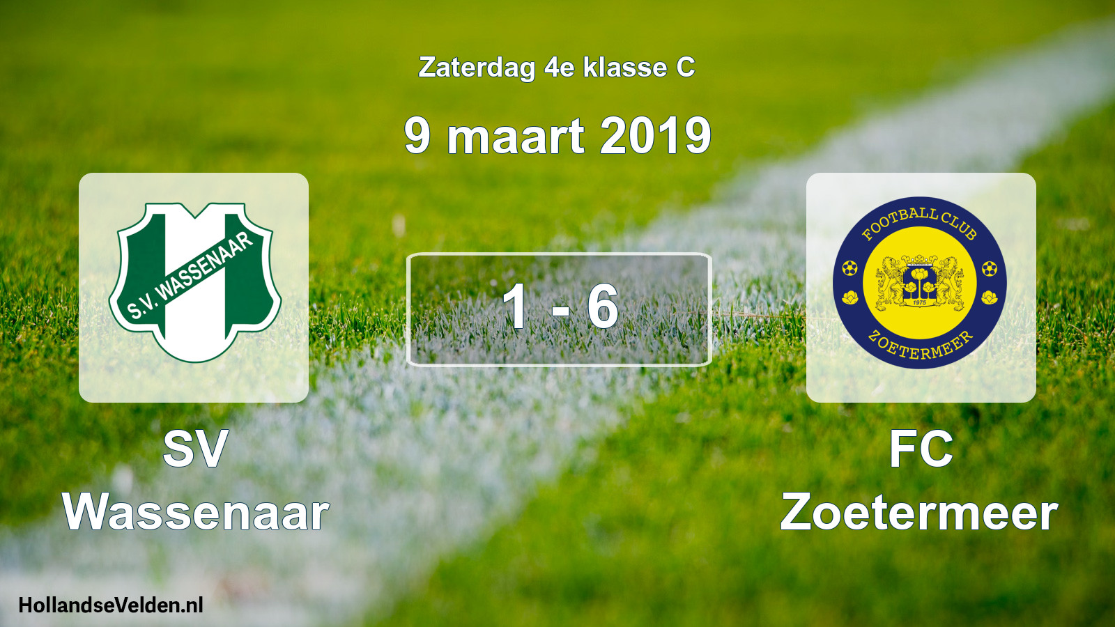 Total number of matches played: SV Wassenaar - FC Zoetermeer 1 - 6 (9 March 2019)