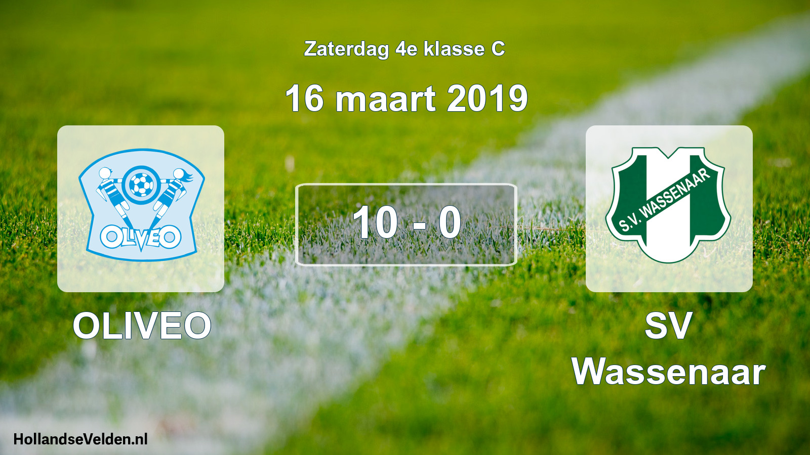 Total number of matches played: OLIVEO - SV Wassenaar 10 - 0 (16 March 2019)