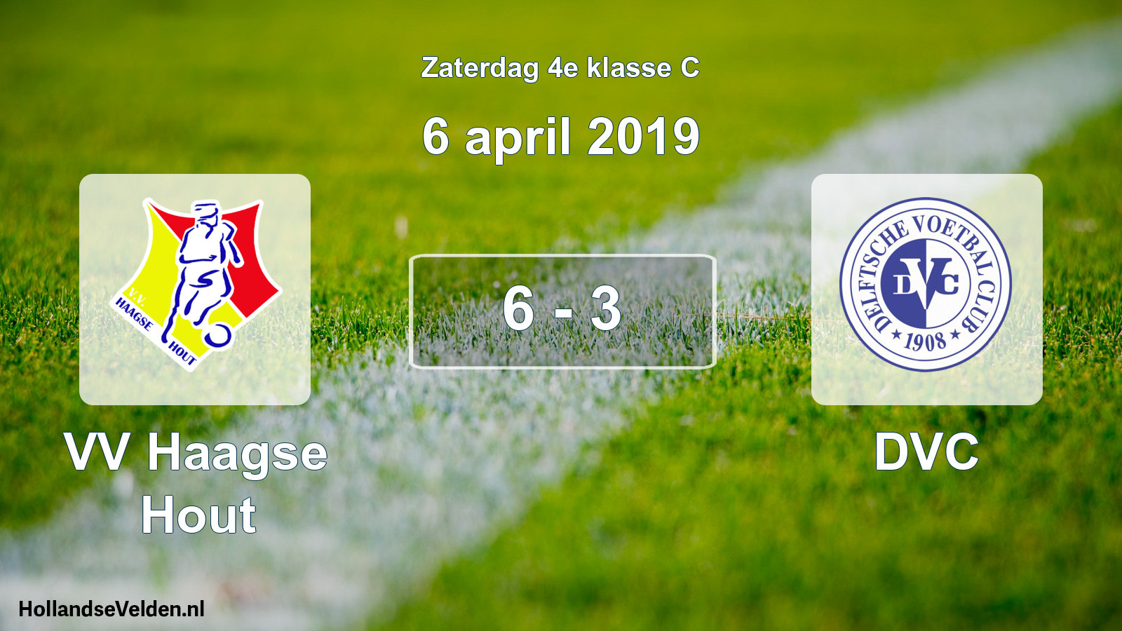 Total number of matches played: VV Haagse Hout - DVC 6 - 3 (6 April 2019)
