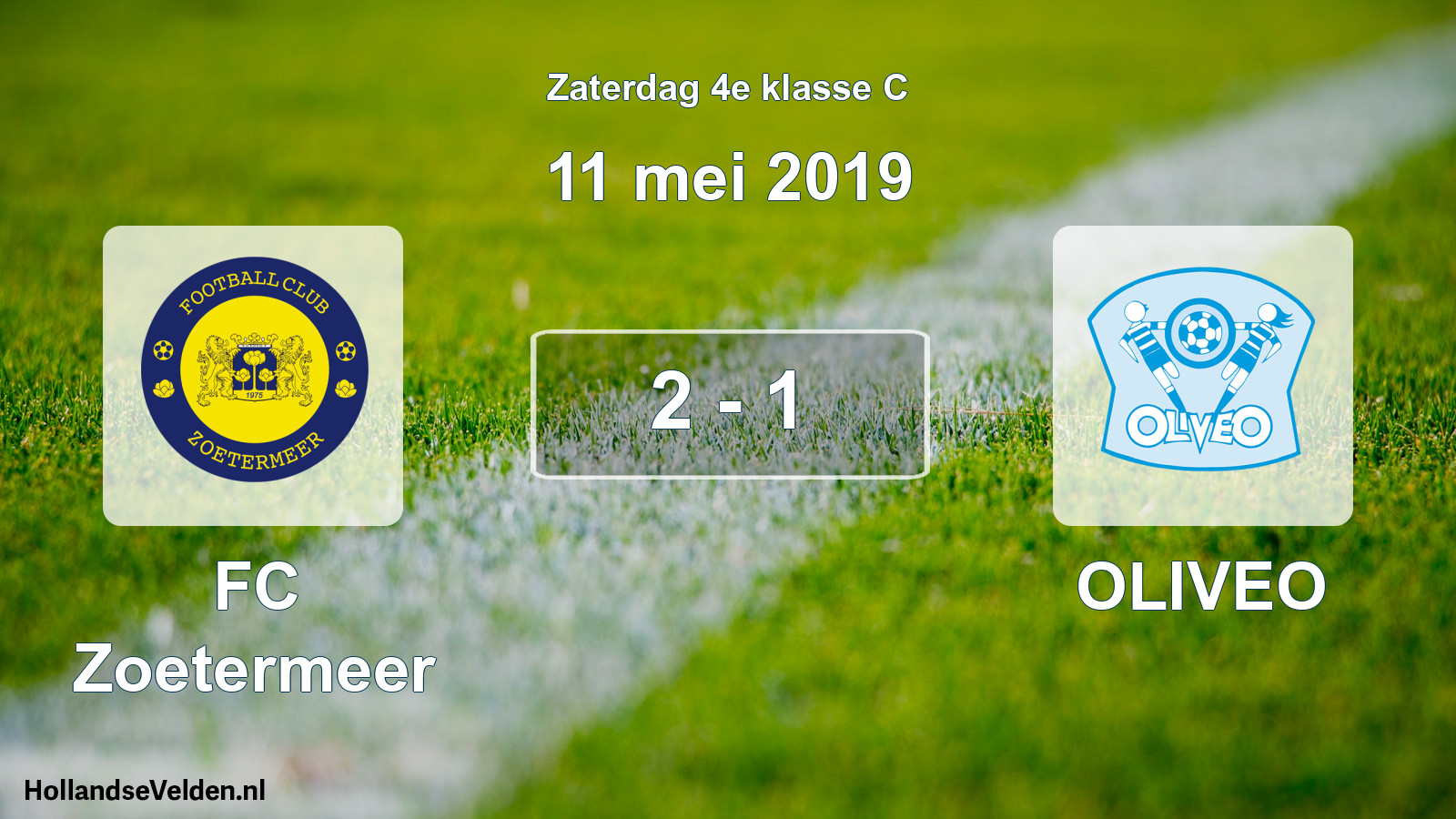 Total number of matches played: FC Zoetermeer - OLIVEO 2 - 1 (11 May 2019)