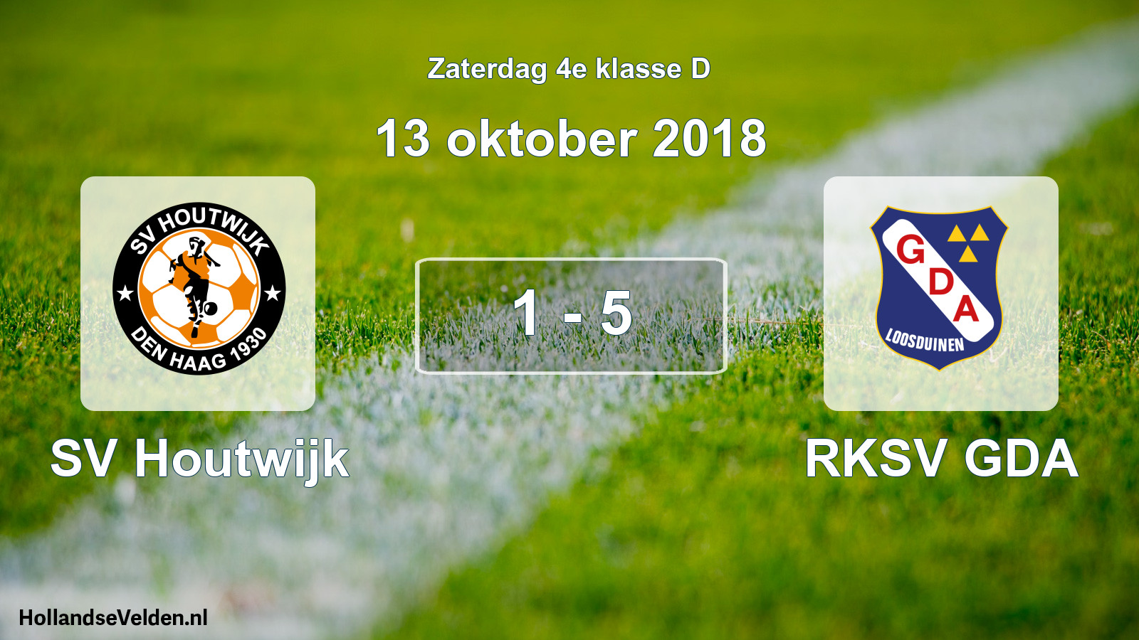Total number of matches played: SV Houtwijk - RKSV GDA 1 - 5 (13 October 2018)