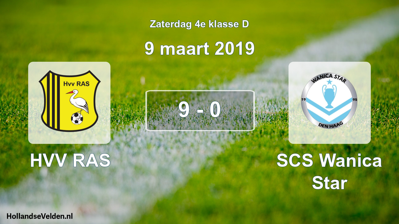 Total number of matches played: HVV RAS - SCS Wanica Star 9 - 0 (9 March 2019)