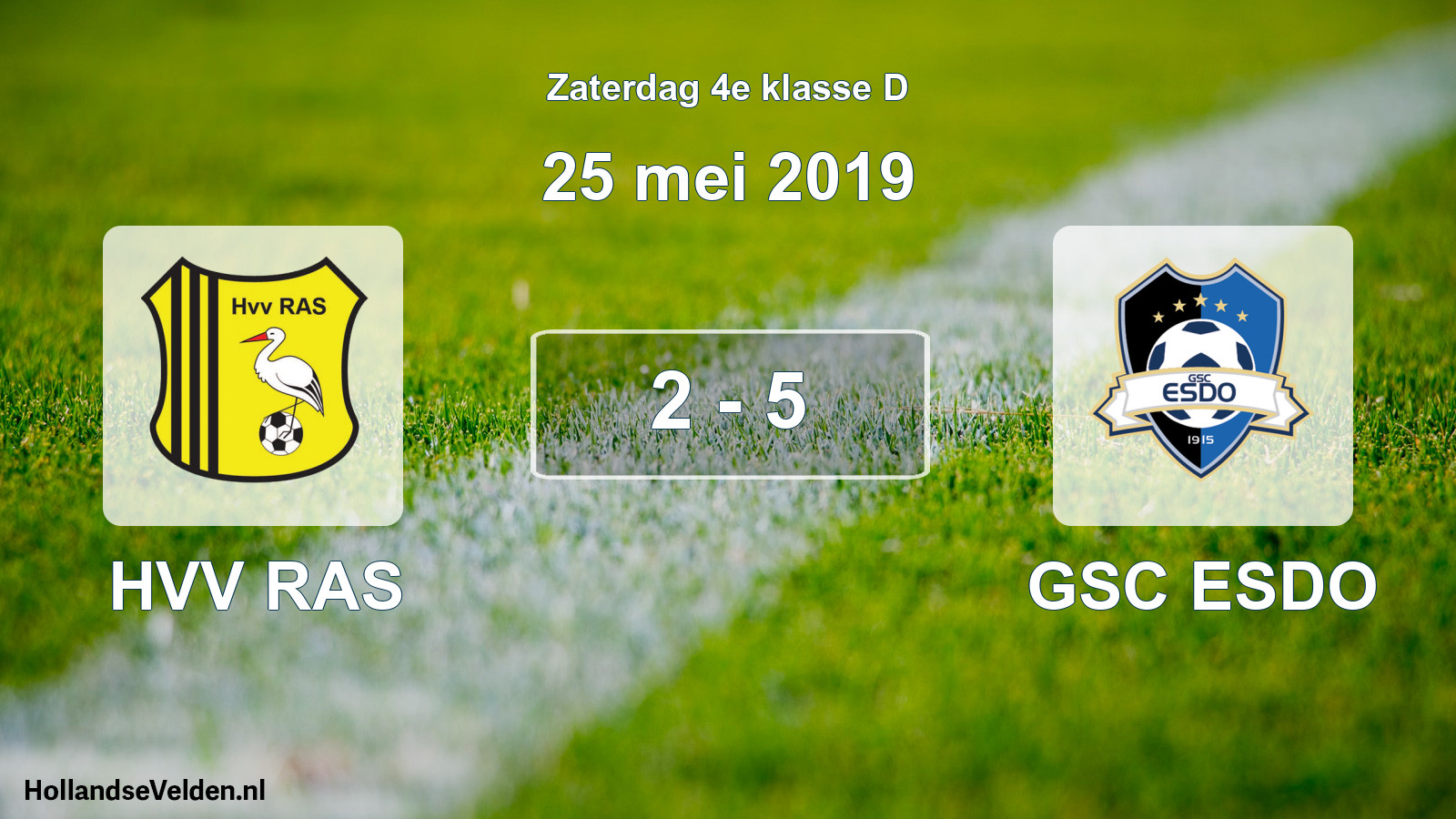 Total number of matches played: HVV RAS - GSC ESDO 2 - 5 (25 May 2019)