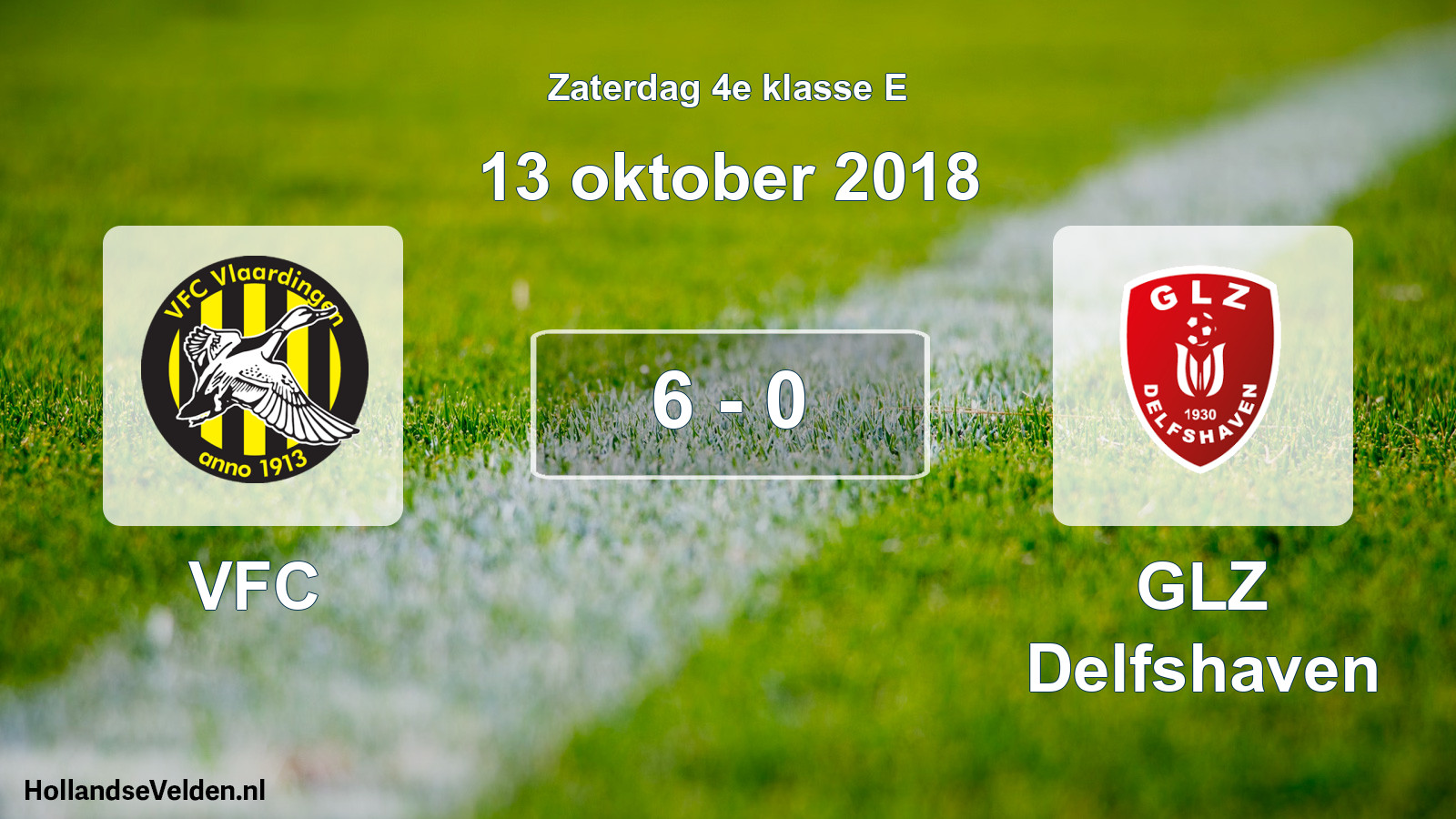 Total number of matches played: VFC - GLZ Delfshaven 6 - 0 (13 October 2018)