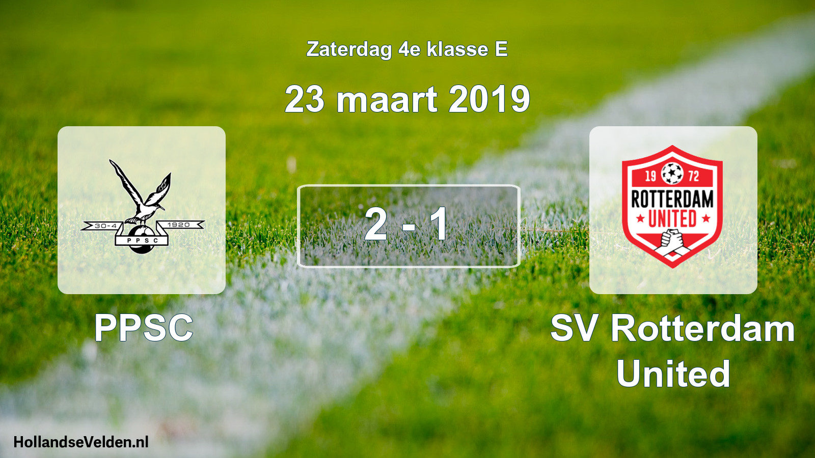 Total number of matches played: PPSC - SV Rotterdam United 2 - 1 (23 March 2019)