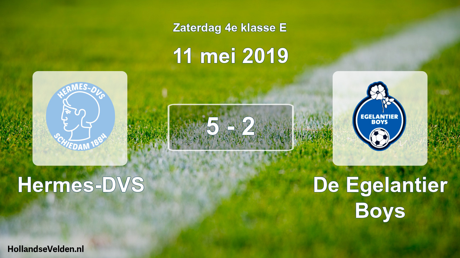 Total number of matches played: Hermes-DVS - De Egelantier Boys 5 - 2 (11 May 2019)
