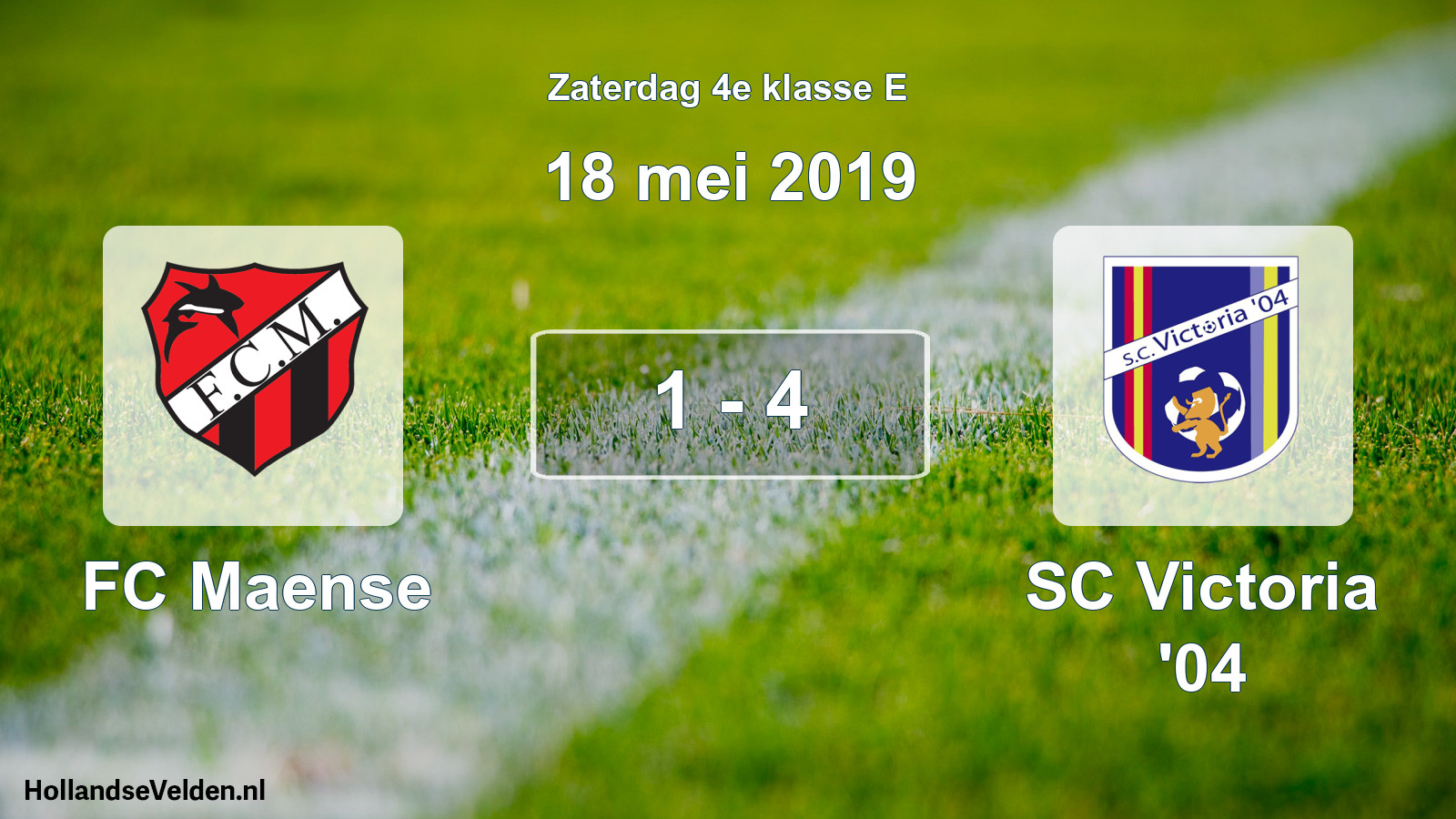Total number of matches played: FC Maense - SC Victoria '04 1 - 4 (18 May 2019)