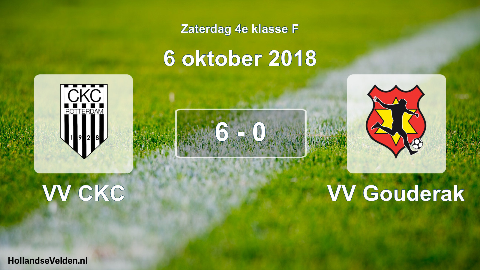 Total number of matches played: VV CKC - VV Gouderak 6 - 0 (6 October 2018)