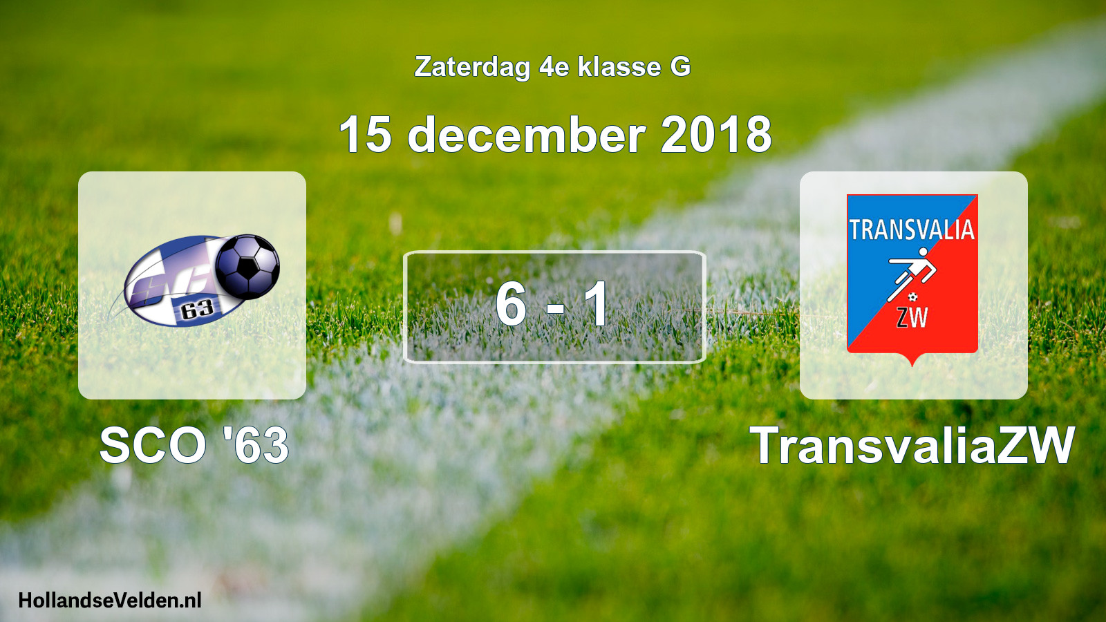 Total number of matches played: SCO '63 - TransvaliaZW 6 - 1 (15 December 2018)