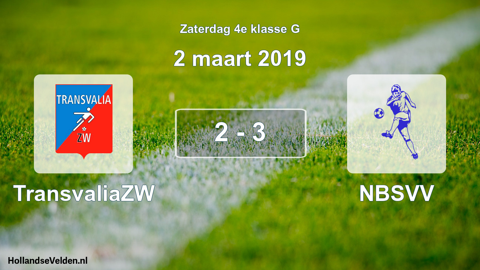 Total number of matches played: TransvaliaZW - NBSVV 2 - 3 (2 March 2019)