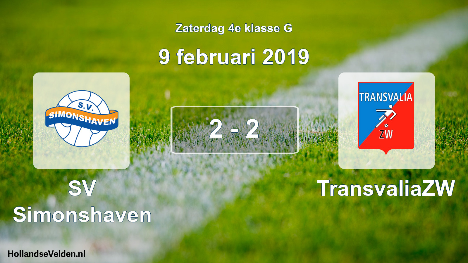 Total number of matches played: SV Simonshaven - TransvaliaZW 2 - 2 (9 February 2019)