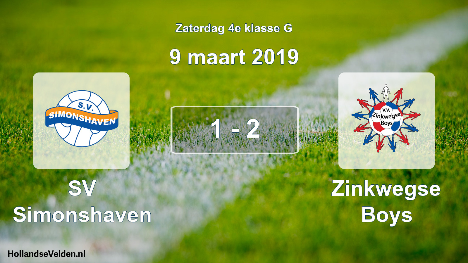 Total number of matches played: SV Simonshaven - Zinkwegse Boys 1 - 2 (9 March 2019)