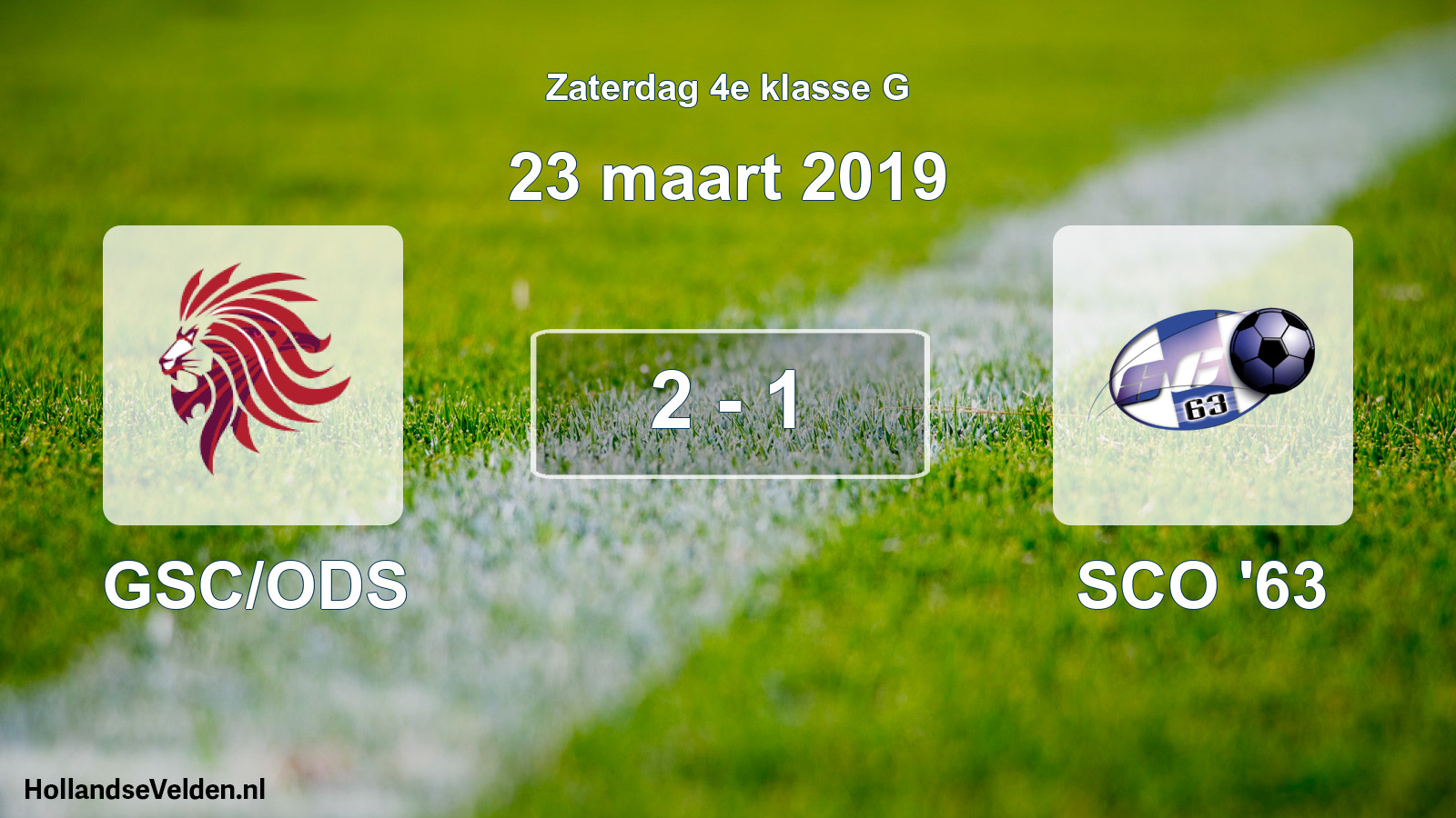 Total number of matches played: GSC/ODS - SCO '63 2 - 1 (23 March 2019)