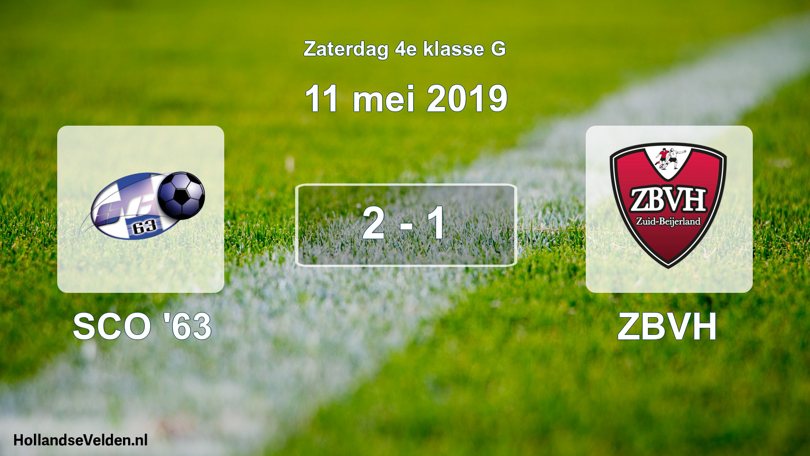 Total number of matches played: SCO '63 - ZBVH 2 - 1 (11 May 2019)