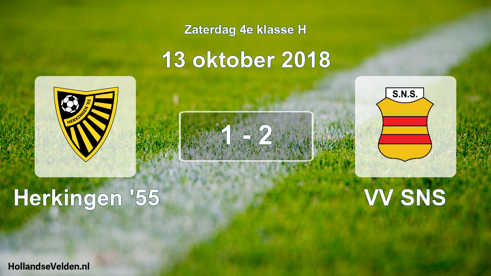 Total number of matches played: Herkingen '55 - VV SNS 1 - 2 (13 October 2018)