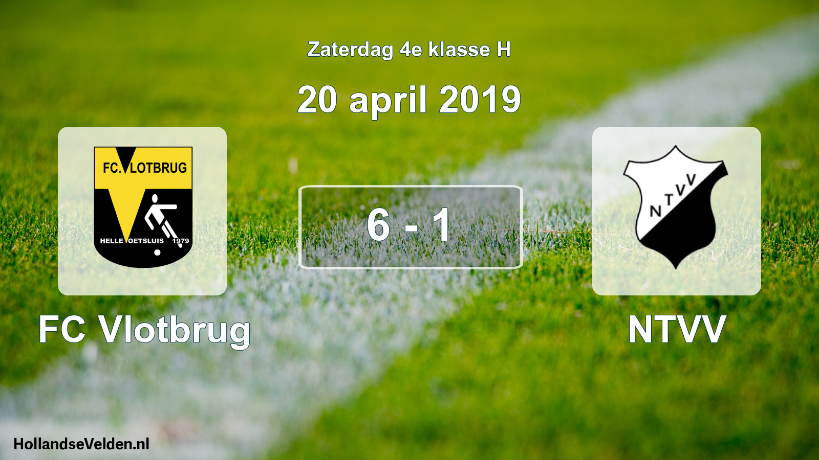 Total number of matches played: FC Vlotbrug - NTVV 6 - 1 (20 April 2019)