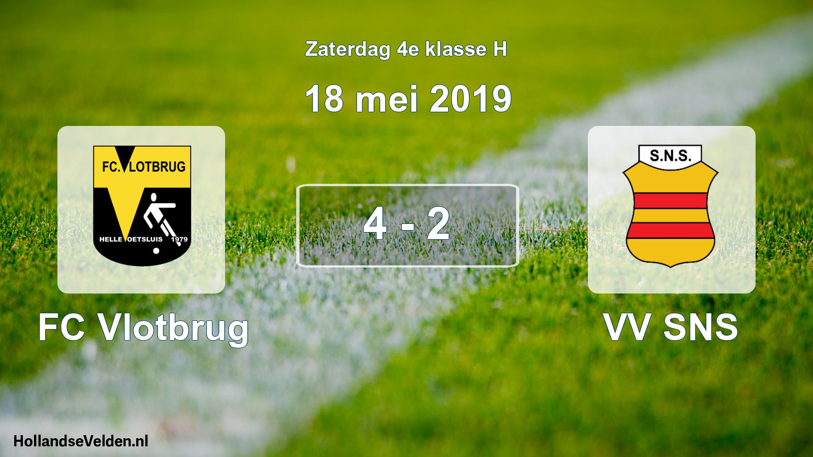 Total number of matches played: FC Vlotbrug - VV SNS 4 - 2 (18 May 2019)
