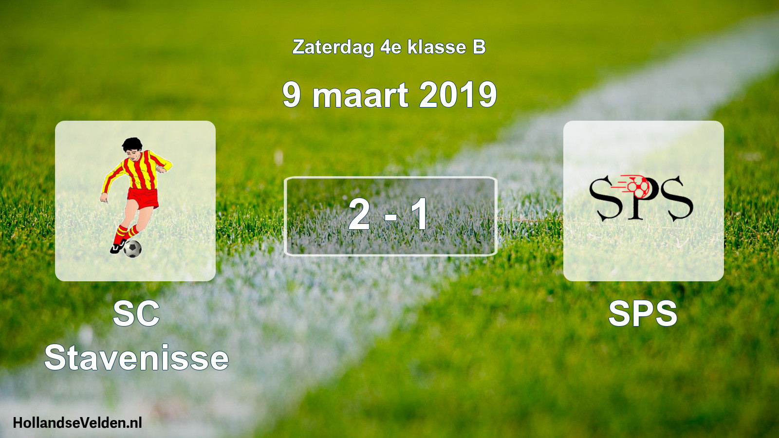 Total number of matches played: SC Stavenisse - SPS 2 - 1 (9 March 2019)
