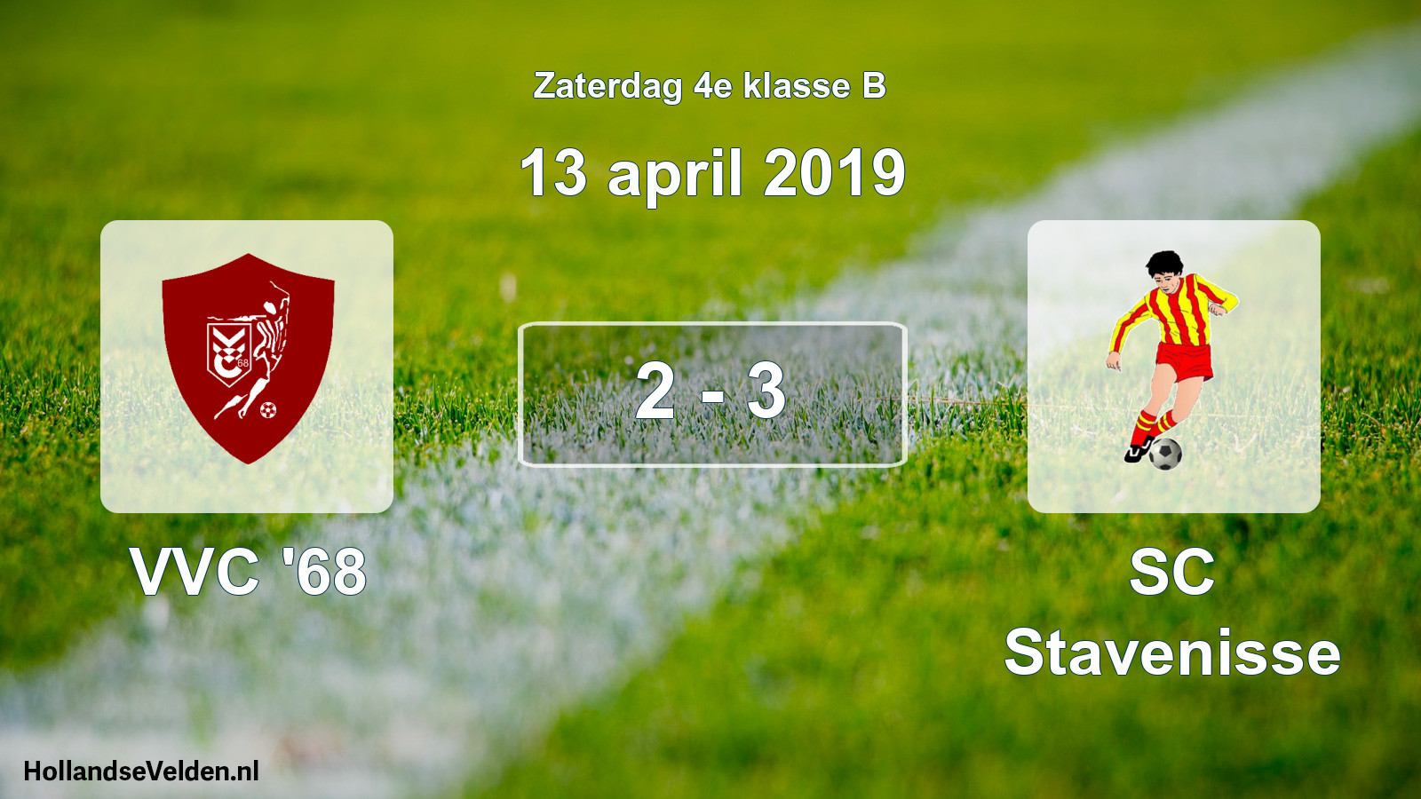 Total number of matches played: VVC '68 - SC Stavenisse 2 - 3 (13 April 2019)