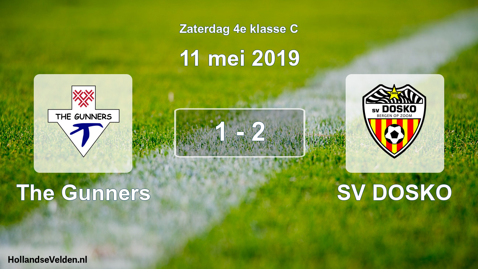Total number of matches played: The Gunners - SV DOSKO 1 - 2 (11 May 2019)