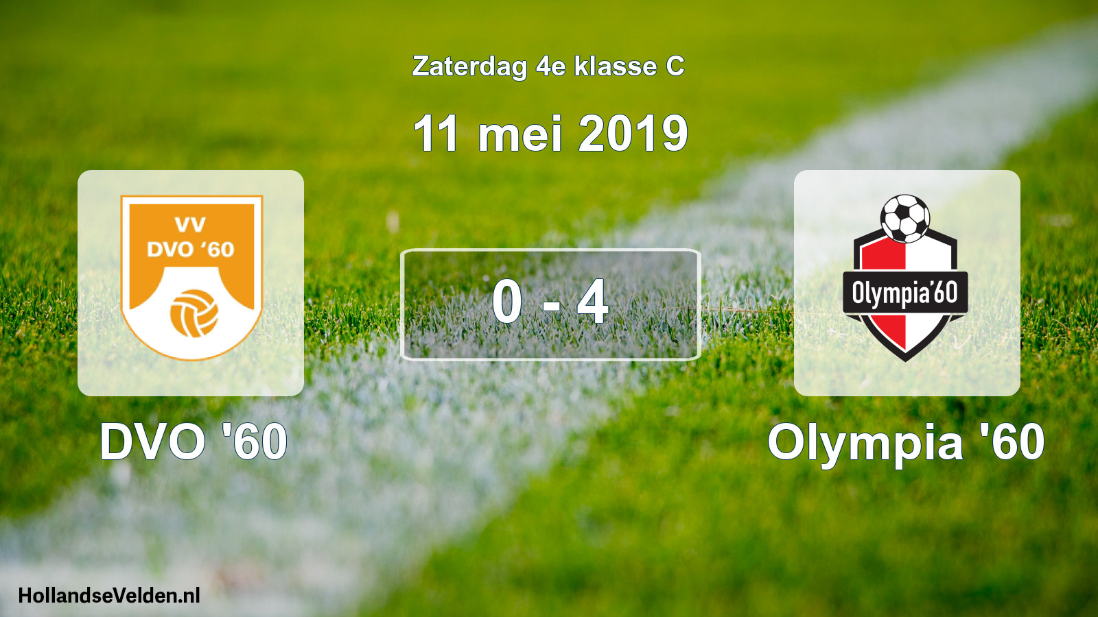 Total number of matches played: DVO '60 - Olympia '60 0 - 4 (11 May 2019)