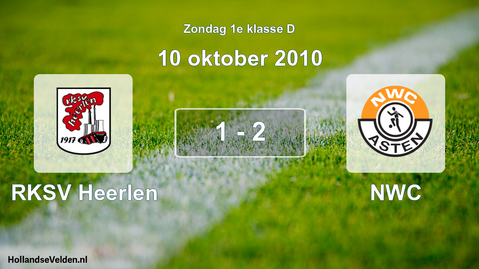 Total number of matches played: RKSV Heerlen - NWC 1 - 2 (10 October 2010)