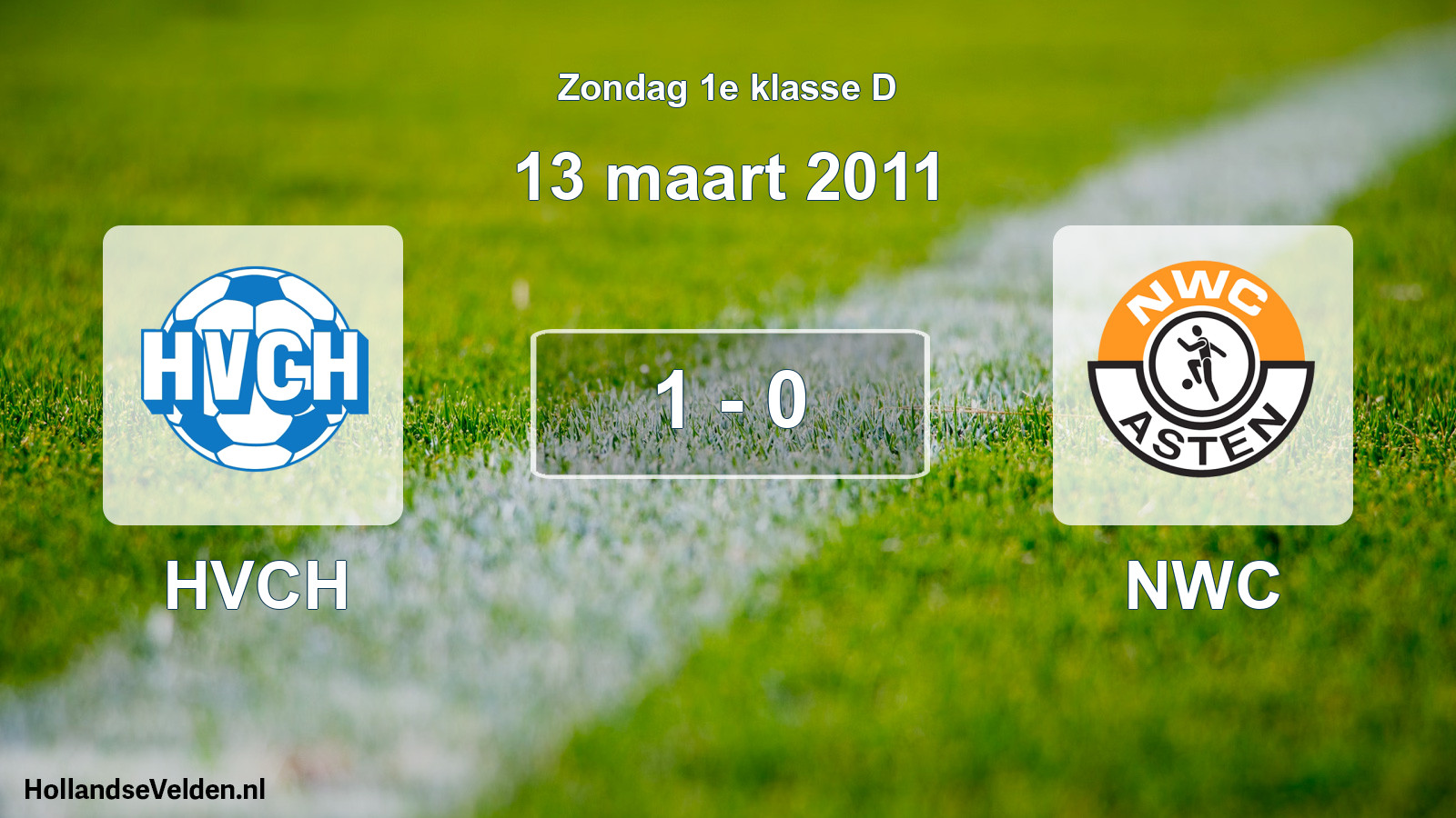 Total number of matches played: HVCH - NWC 1 - 0 (13 March 2011)