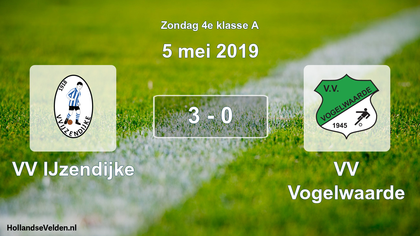 Total number of matches played: VV IJzendijke - VV Vogelwaarde 3 - 0 (5 May 2019)