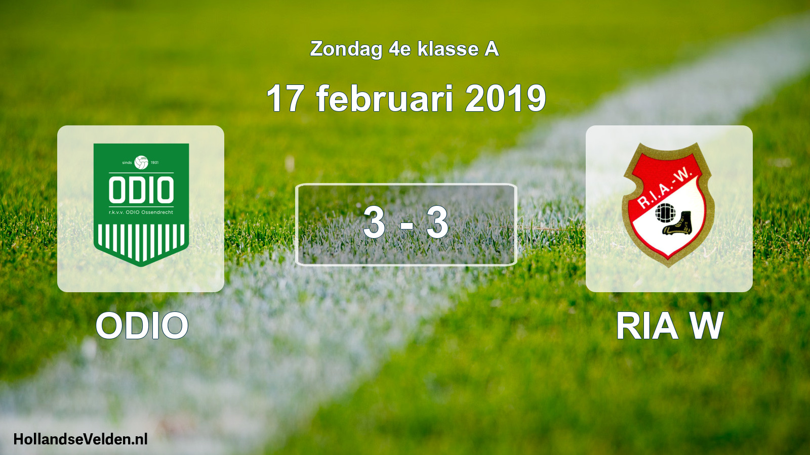 Total number of matches played: ODIO - RIA W 3 - 3 (17 February 2019)