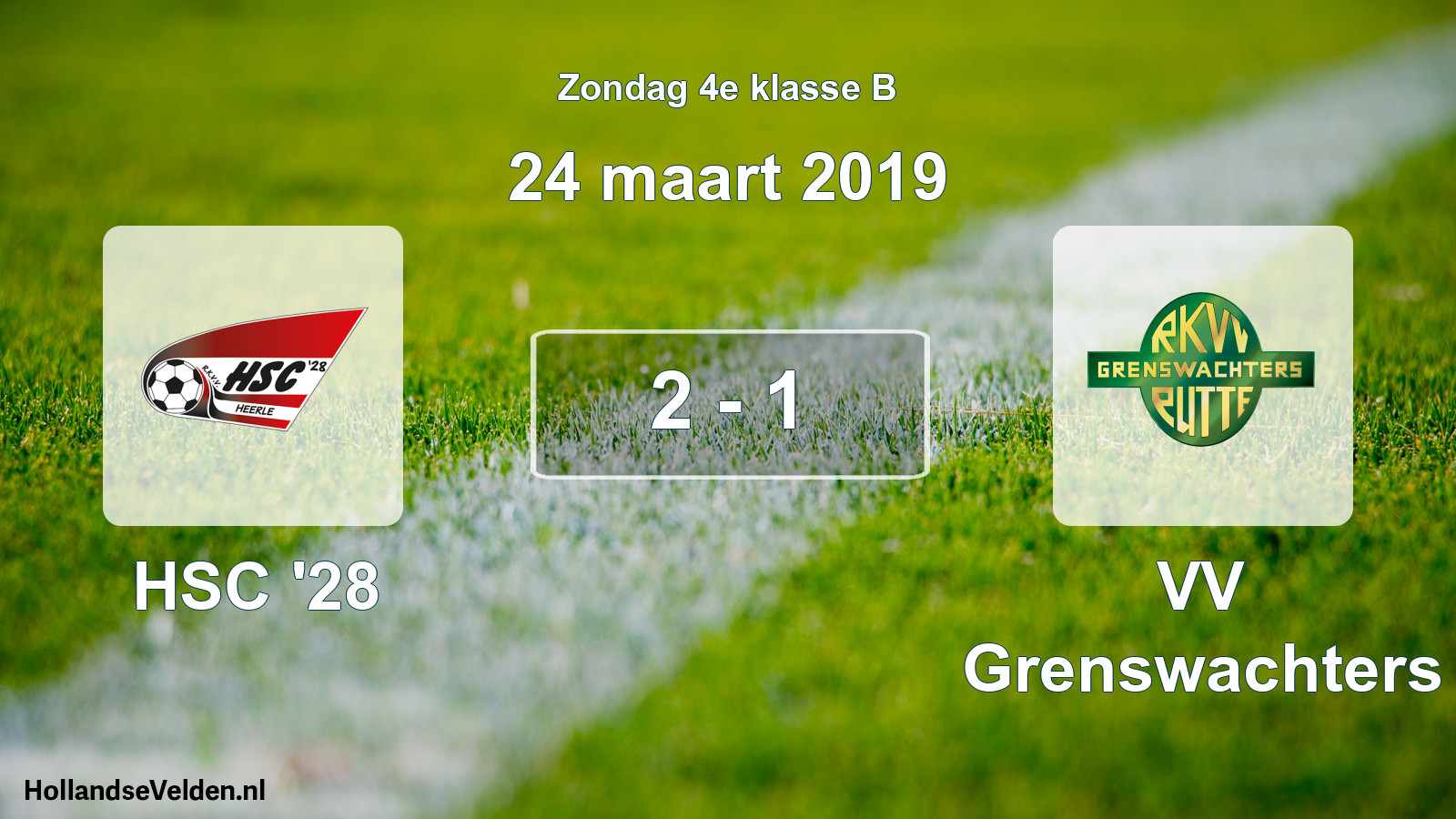 Total number of matches played: HSC '28 - VV Grenswachters 2 - 1 (24 March 2019)