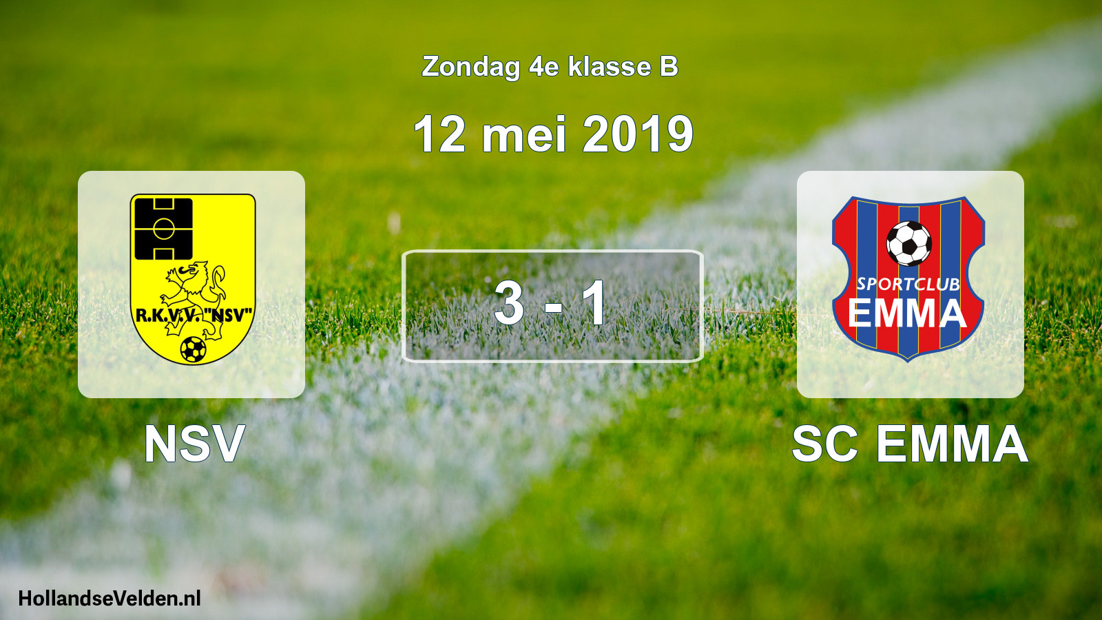 Total number of matches played: NSV - SC EMMA 3 - 1 (12 May 2019)