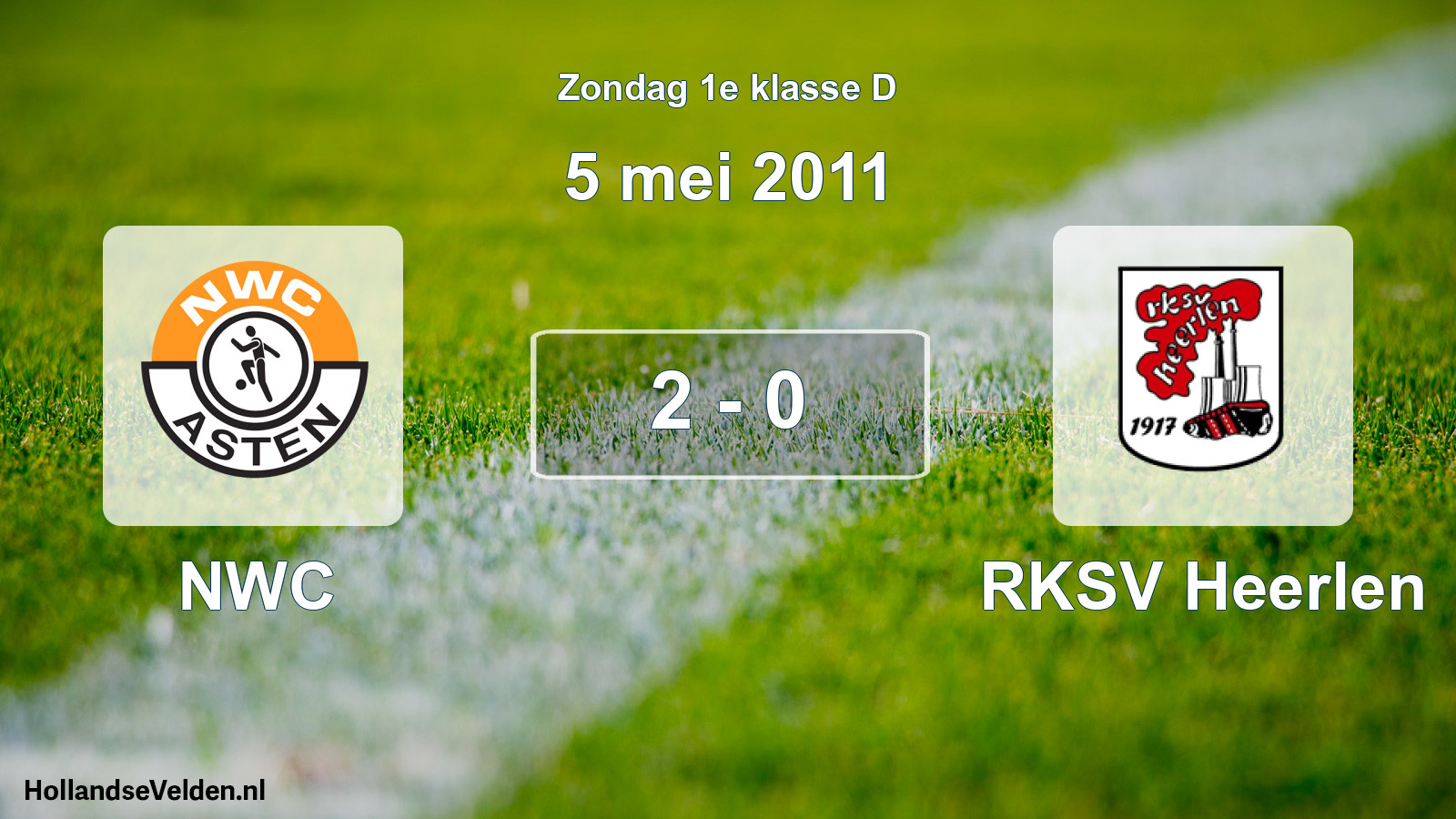 Total number of matches played: NWC - RKSV Heerlen 2 - 0 (5 May 2011)