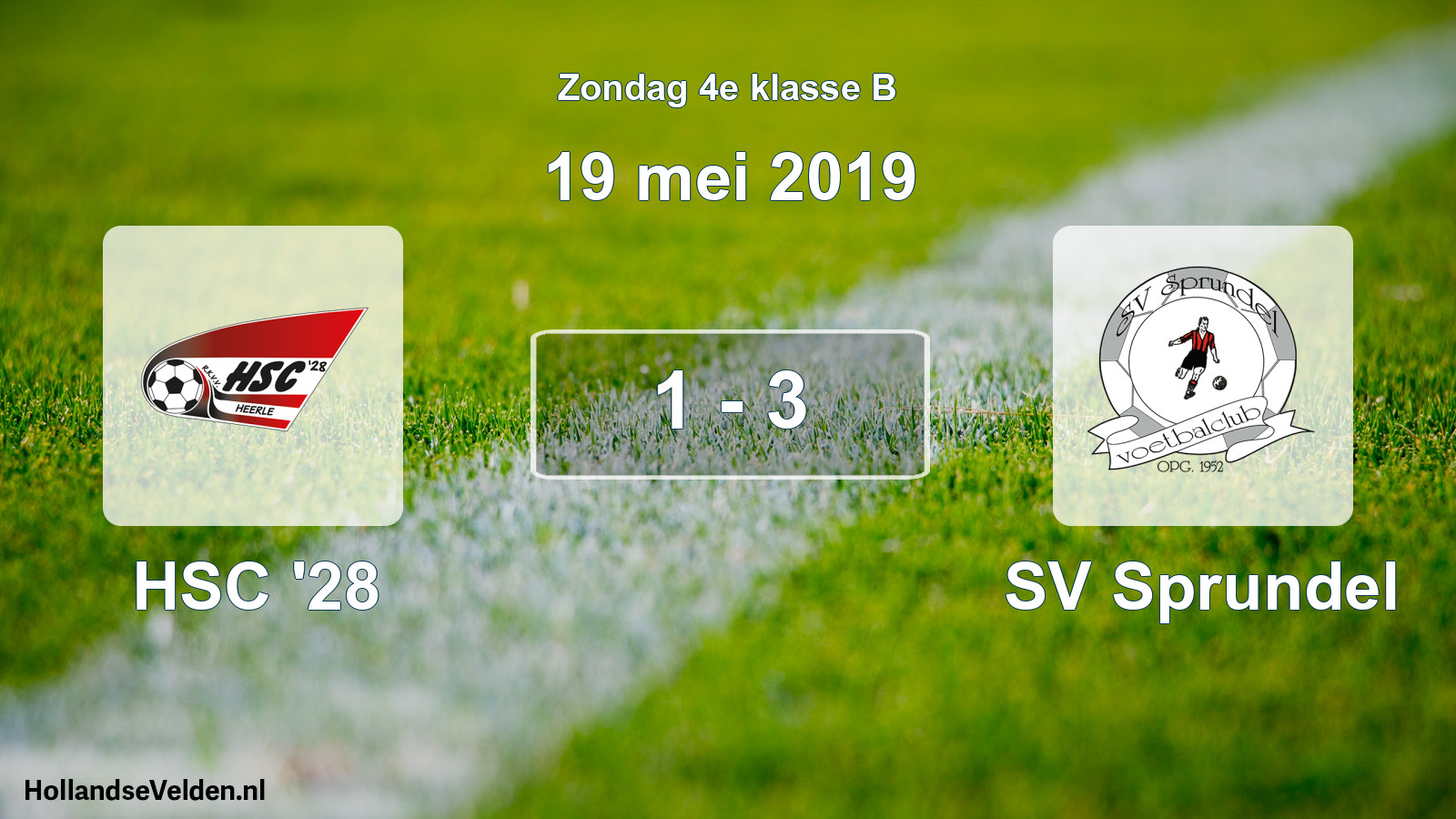 Total number of matches played: HSC '28 - SV Sprundel 1 - 3 (19 May 2019)