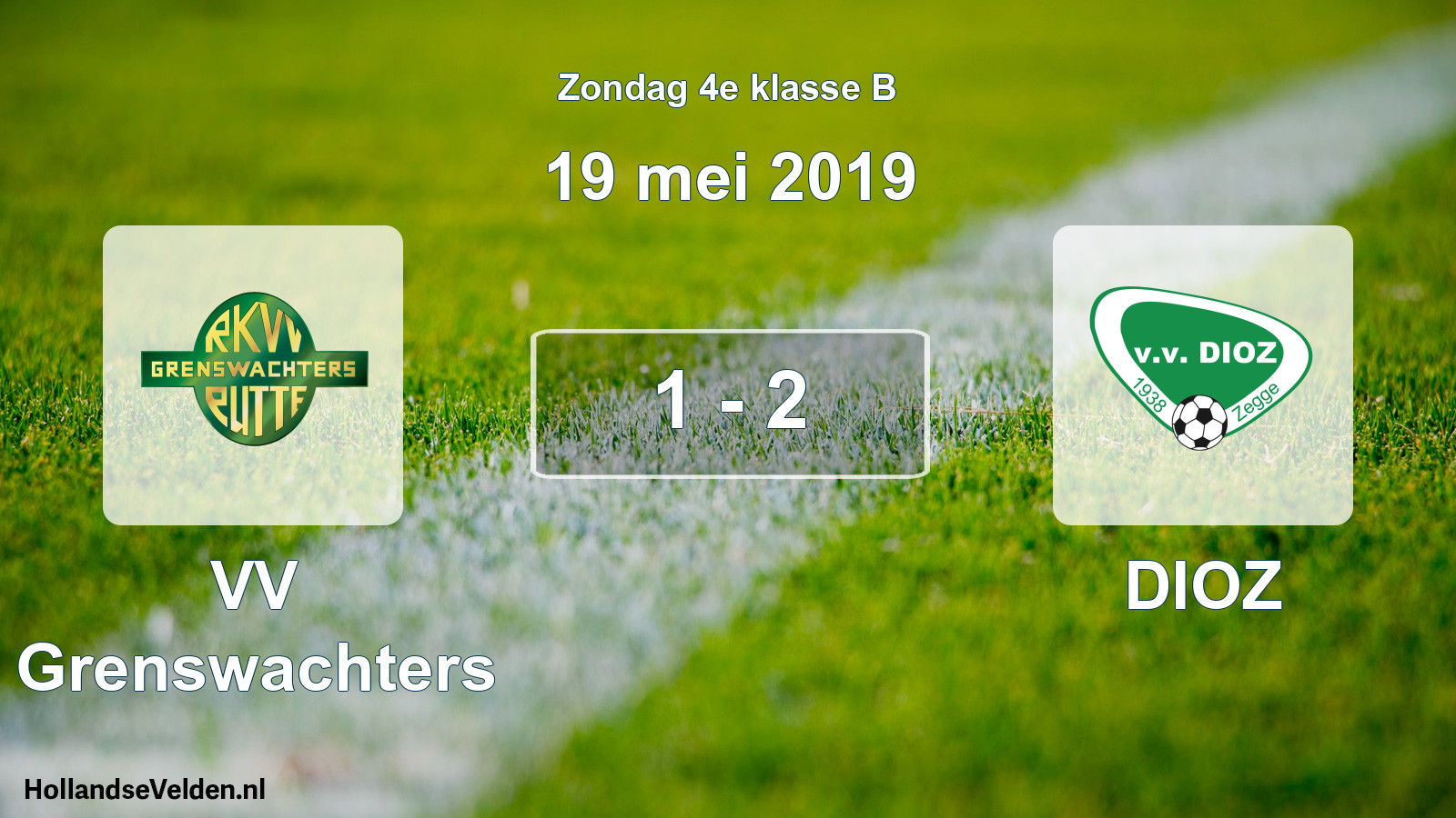 Total number of matches played: VV Grenswachters - DIOZ 1 - 2 (19 May 2019)