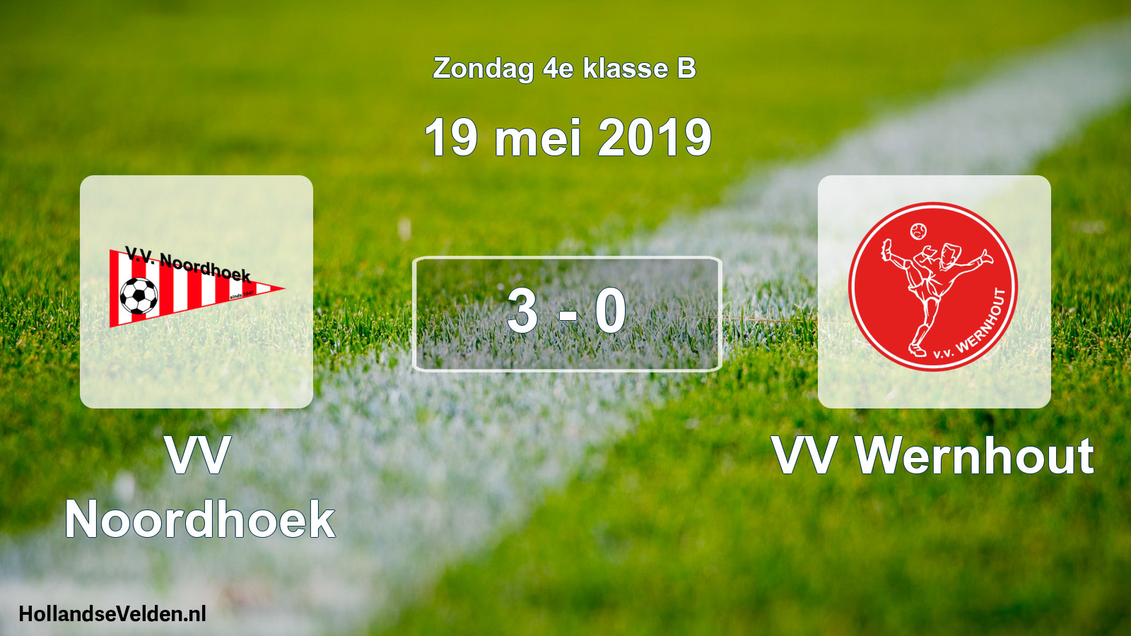 Total number of matches played: VV Noordhoek - VV Wernhout 3 - 0 (19 May 2019)
