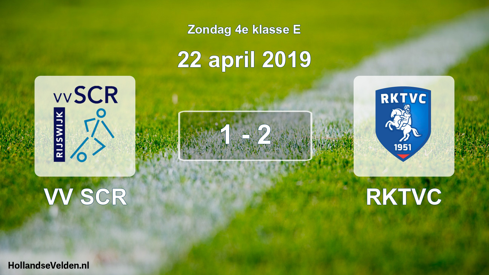 Total number of matches played: VV SCR - RKTVC 1 - 2 (22 April 2019)