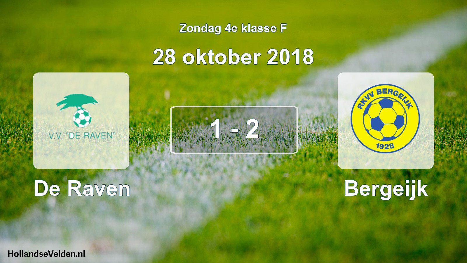 Total number of matches played: De Raven - Bergeijk 1 - 2 (28 October 2018)