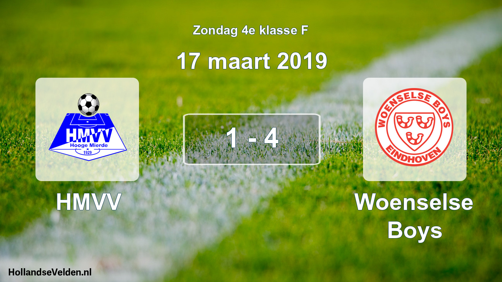 Total number of matches played: HMVV - Woenselse Boys 1 - 4 (17 March 2019)