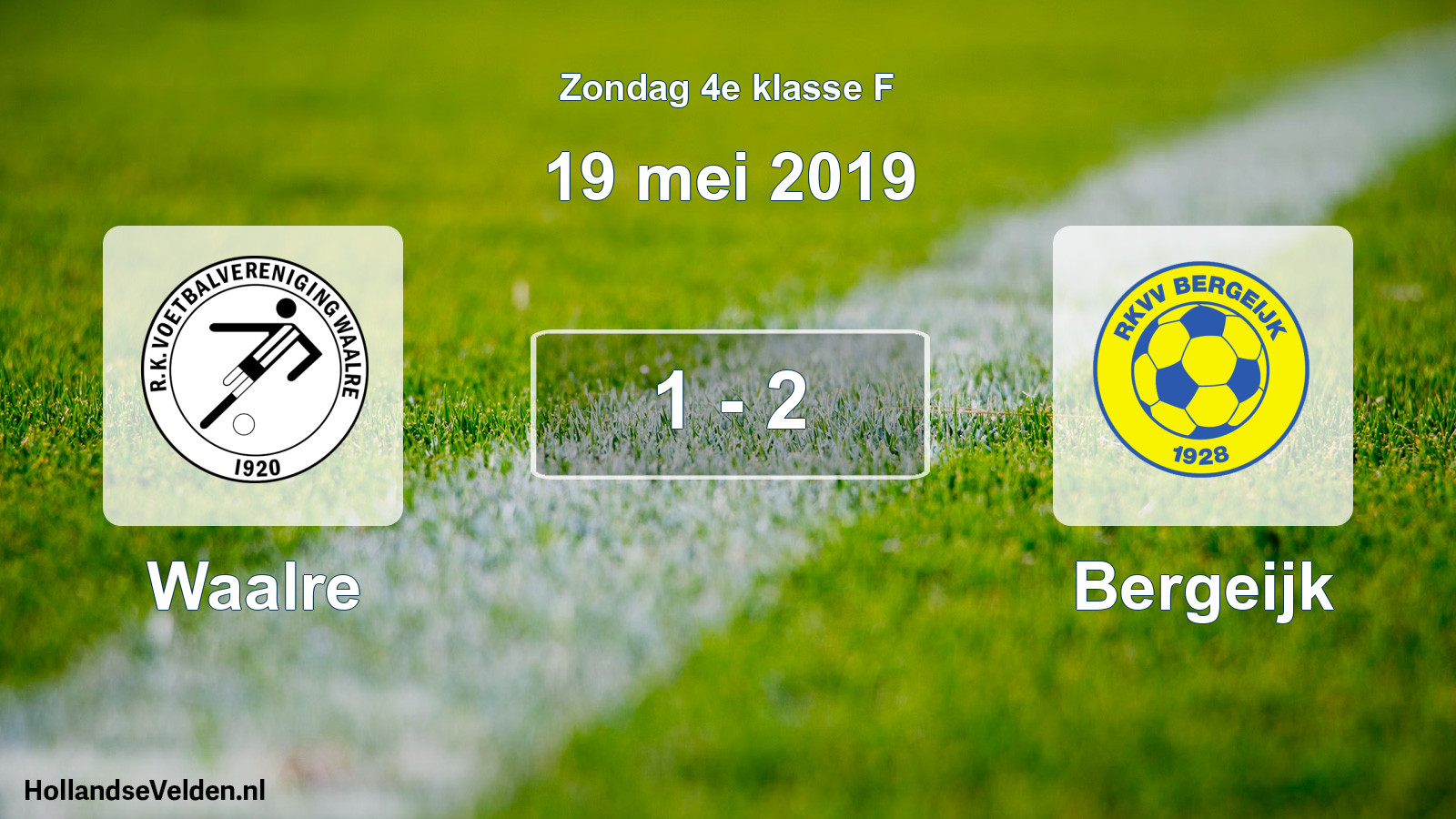 Total number of matches played: Waalre - Bergeijk 1 - 2 (19 May 2019)