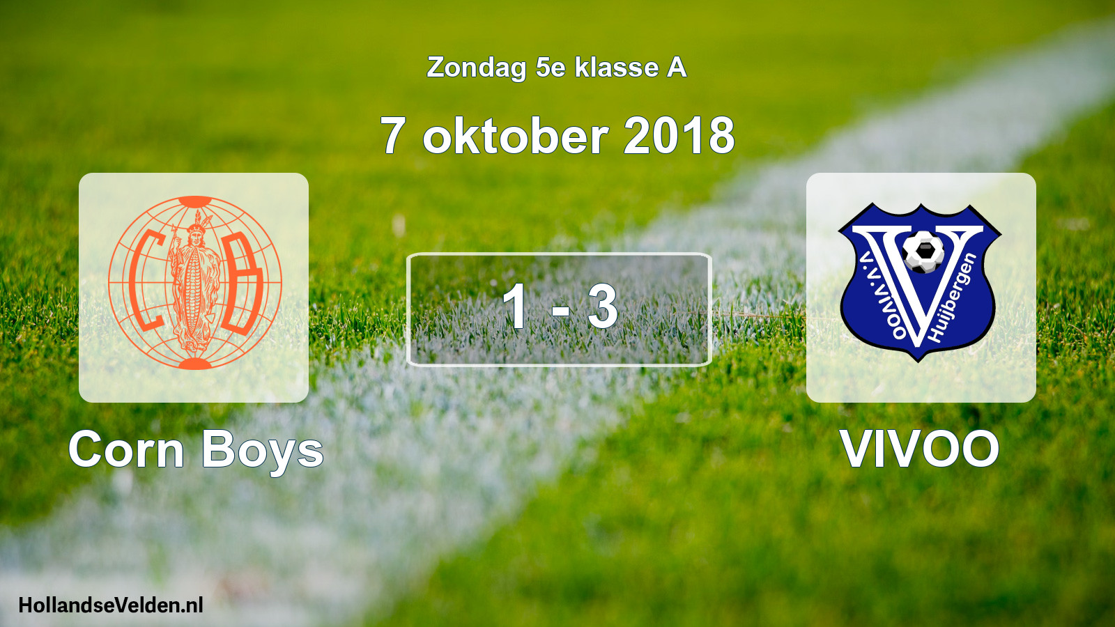 Total number of matches played: Corn Boys - VIVOO 1 - 3 (7 October 2018)