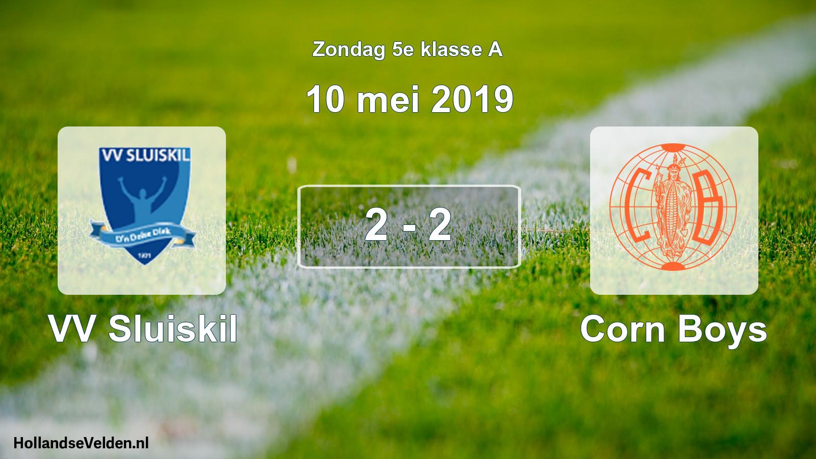 Total number of matches played: VV Sluiskil - Corn Boys 2 - 2 (10 May 2019)