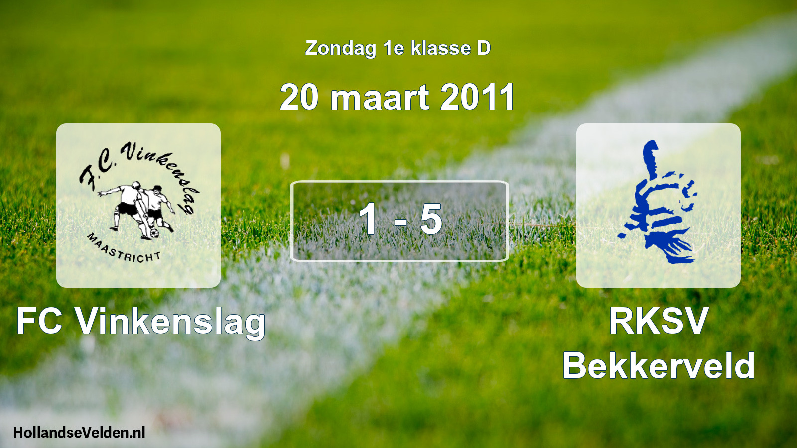 Total number of matches played: FC Vinkenslag - RKSV Bekkerveld 1 - 5 (20 March 2011)