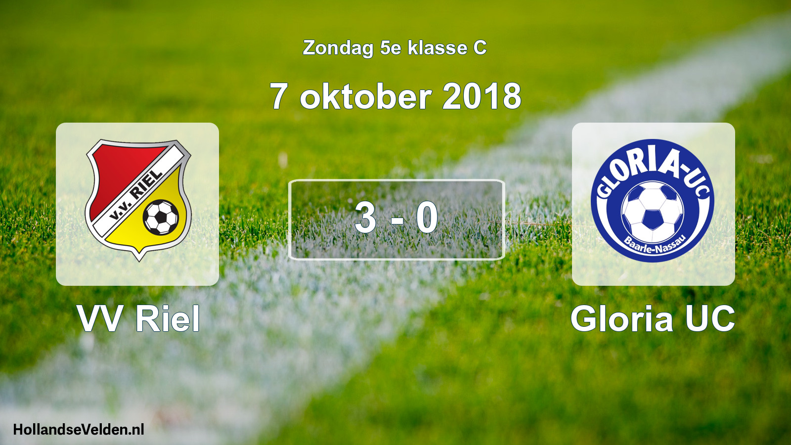 Total number of matches played: VV Riel - Gloria UC 3 - 0 (7 October 2018)