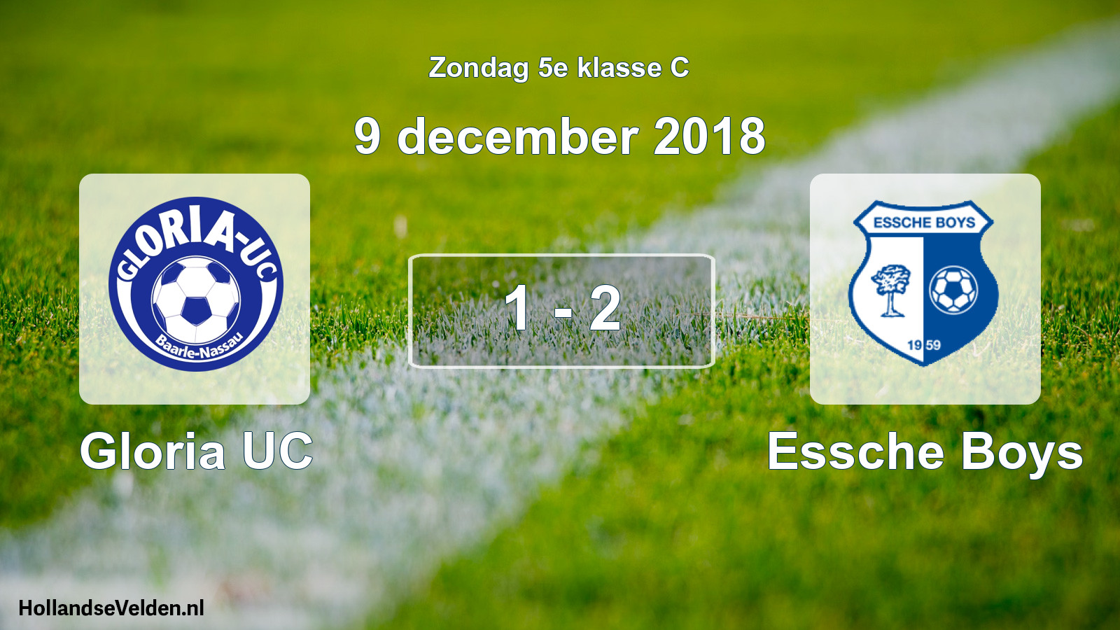 Total number of matches played: Gloria UC - Essche Boys 1 - 2 (9 December 2018)