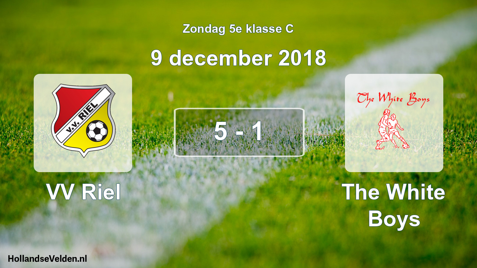 Total number of matches played: VV Riel - The White Boys 5 - 1 (9 December 2018)