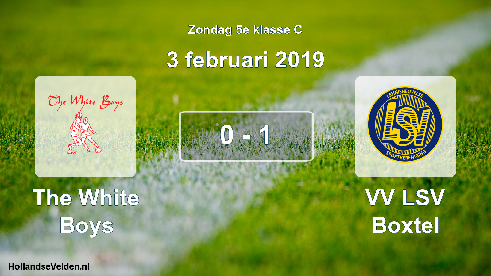 Total number of matches played: The White Boys - VV LSV Boxtel 0 - 1 (3 February 2019)