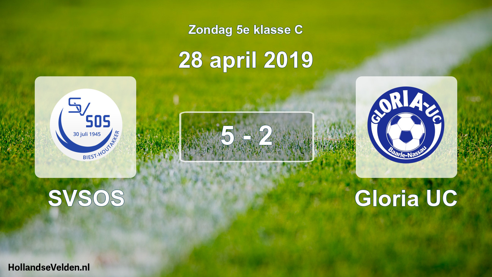 Total number of matches played: SVSOS - Gloria UC 5 - 2 (28 April 2019)