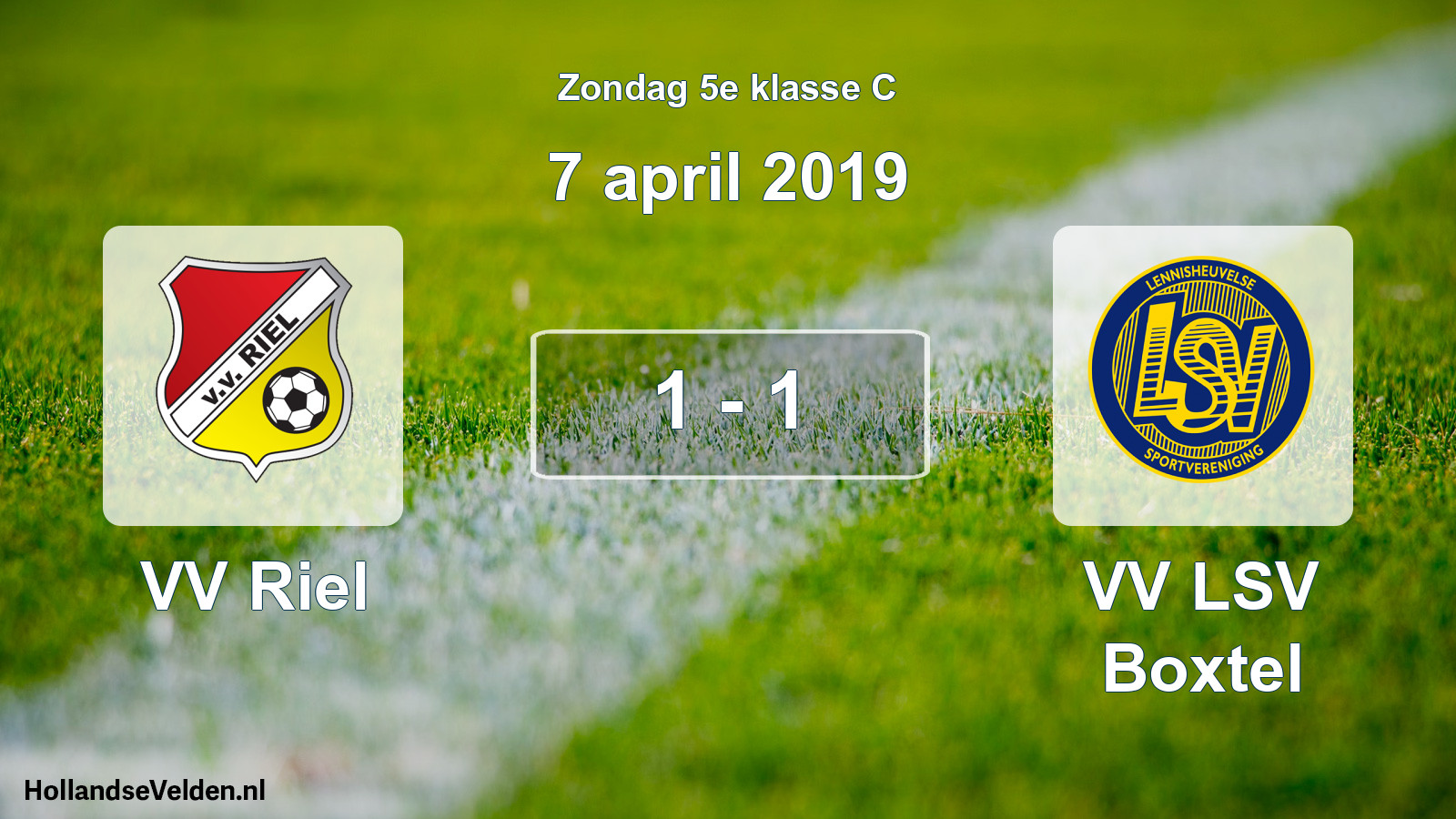 Total number of matches played: VV Riel - VV LSV Boxtel 1 - 1 (7 April 2019)