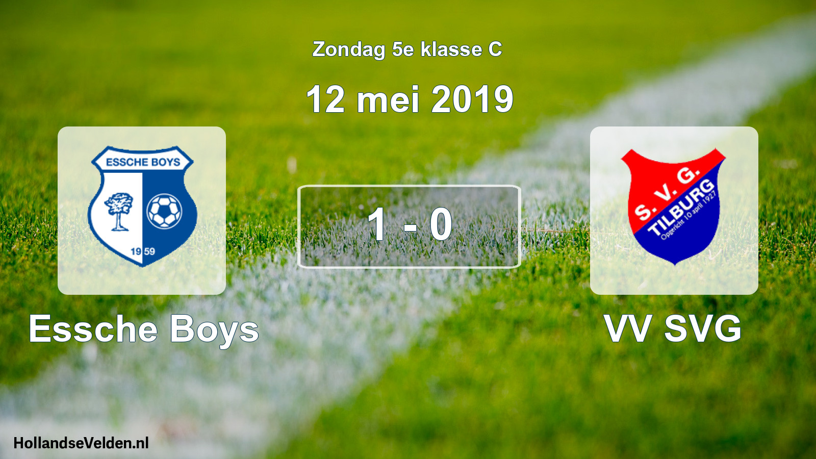 Total number of matches played: Essche Boys - VV SVG 1 - 0 (12 May 2019)